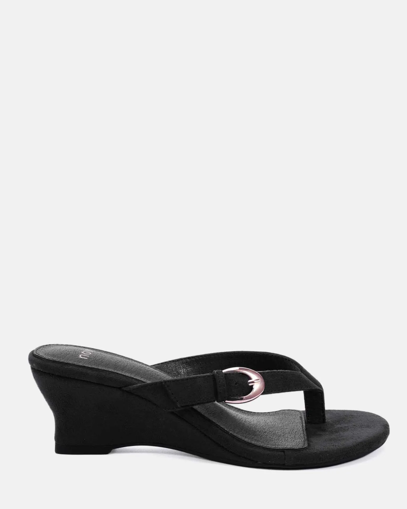 ZOPE Black Suede Wedge Heels