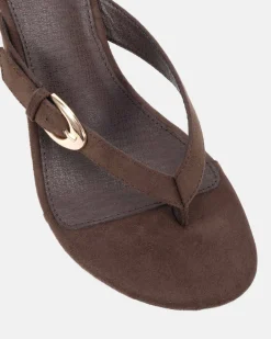 ZOPE ESPRESSO SUEDE Wedge Heels