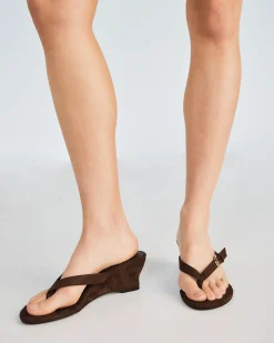 ZOPE ESPRESSO SUEDE Wedge Heels