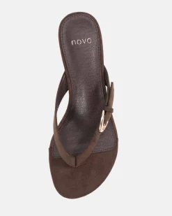 ZOPE ESPRESSO SUEDE Wedge Heels