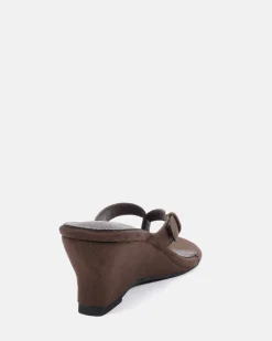 ZOPE ESPRESSO SUEDE Wedge Heels