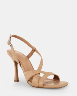 ZOZEY Sand Open Toe Heels