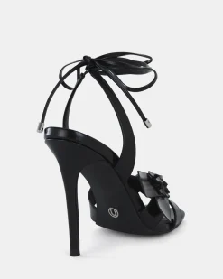 ZPACEY BLACK Open Toe Heels